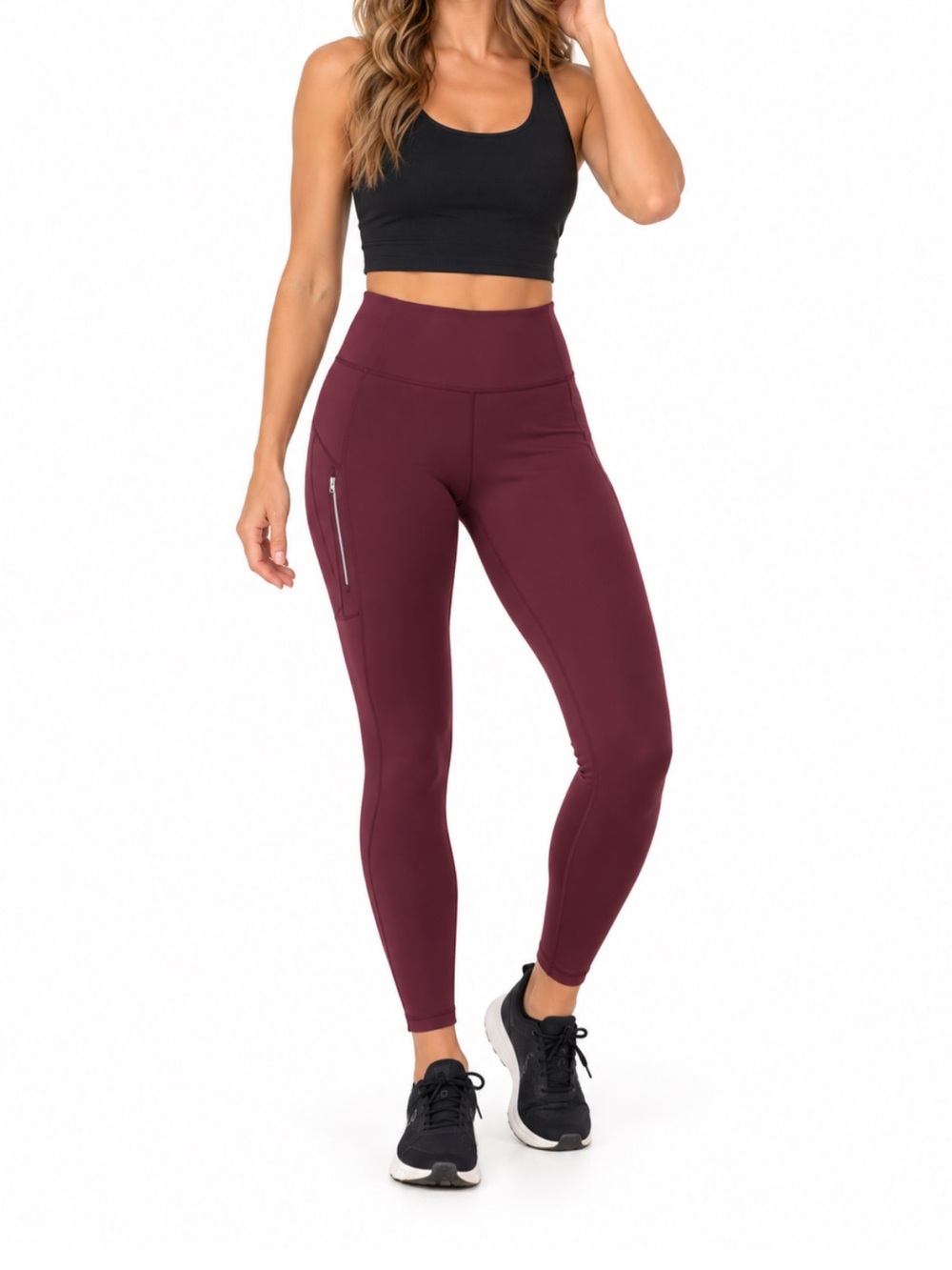 Athleta Rainier Tight Leggings Burgundy Size Extra Small
